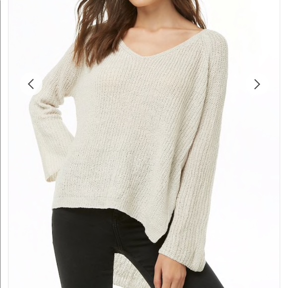 High-Low Side-Tie Sweater - Picture 3 of 4